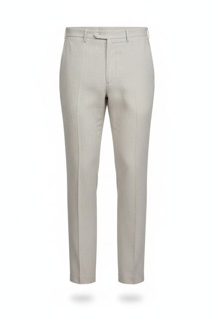 Pantalon Tailleur Lin - Beige - vue 3