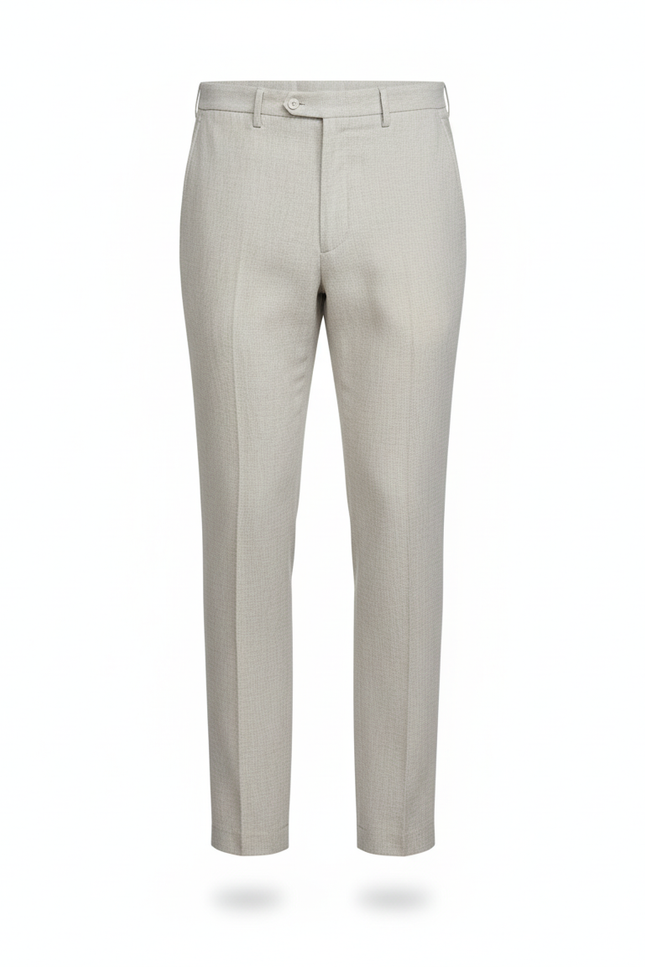 Pantalon Tailleur Lin - Beige - vue 3