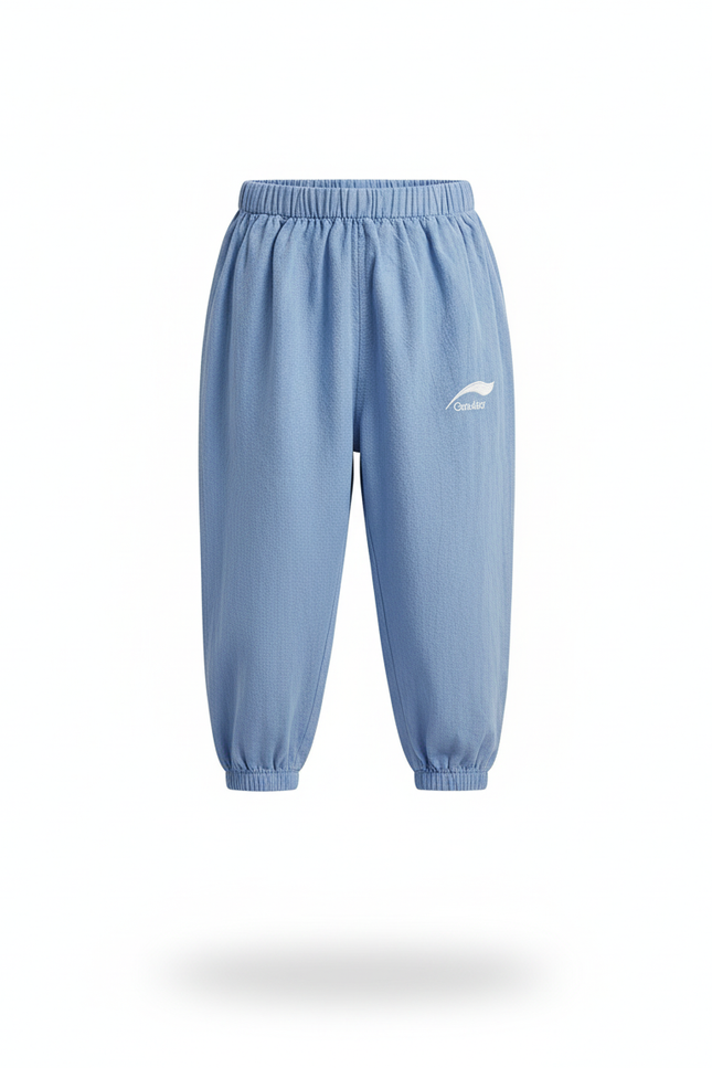 Pantalon En Lin Pour Bébé - Bleu - vue 3