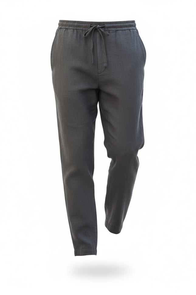 Pantalon Lin Gris - vue 3