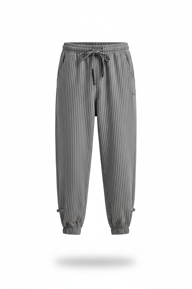 Pantalon Japonais Lin - Gris - vue 3