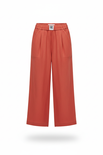 Pantalon Lin Femme France - Orange - vue 3