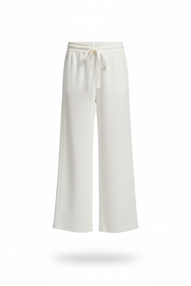 Pantalon En Lin Blanc Ample Enfant Décontracté Léger - vue 3