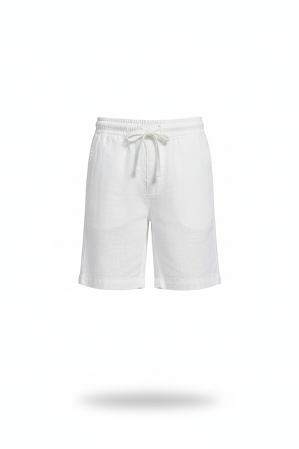 Pantalon En Lin Blanc Décontracté Cordon Enfant - vue 3