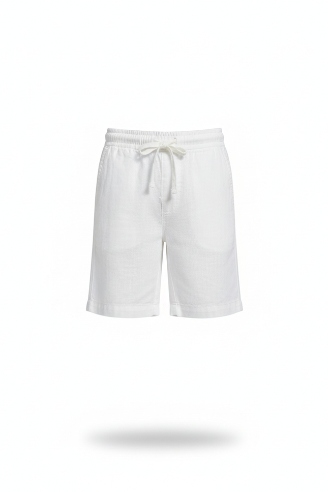Pantalon En Lin Blanc Décontracté Cordon Enfant - vue 3