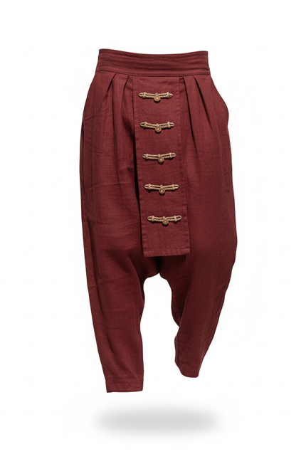 Pantalon Yoga Lin Homme - Bordeaux - vue 3
