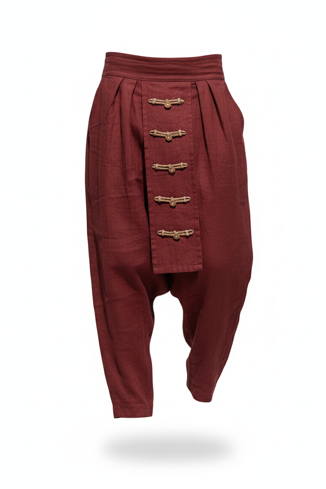 Pantalon Yoga Lin Homme - Bordeaux - vue 3