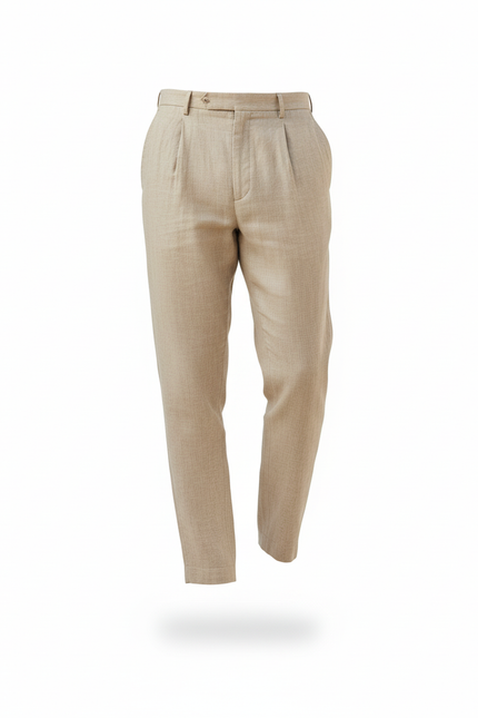 Pantalon En Lin Deba - Beige - vue 3