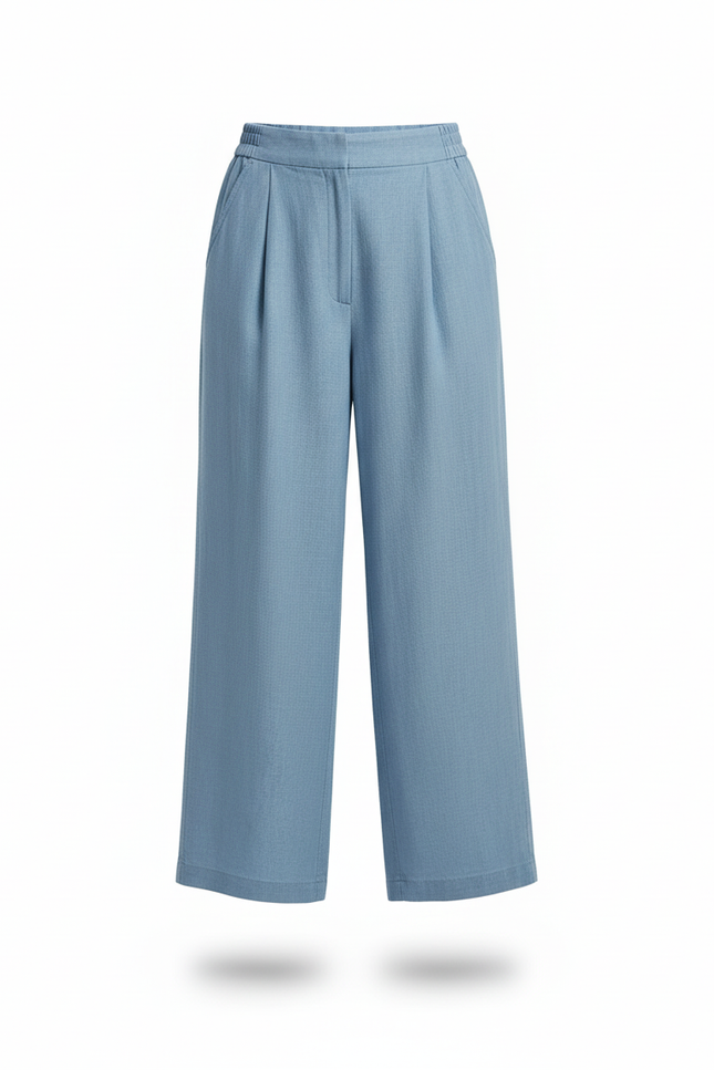 Pantalon Palazzo Lin - Bleu - vue 3