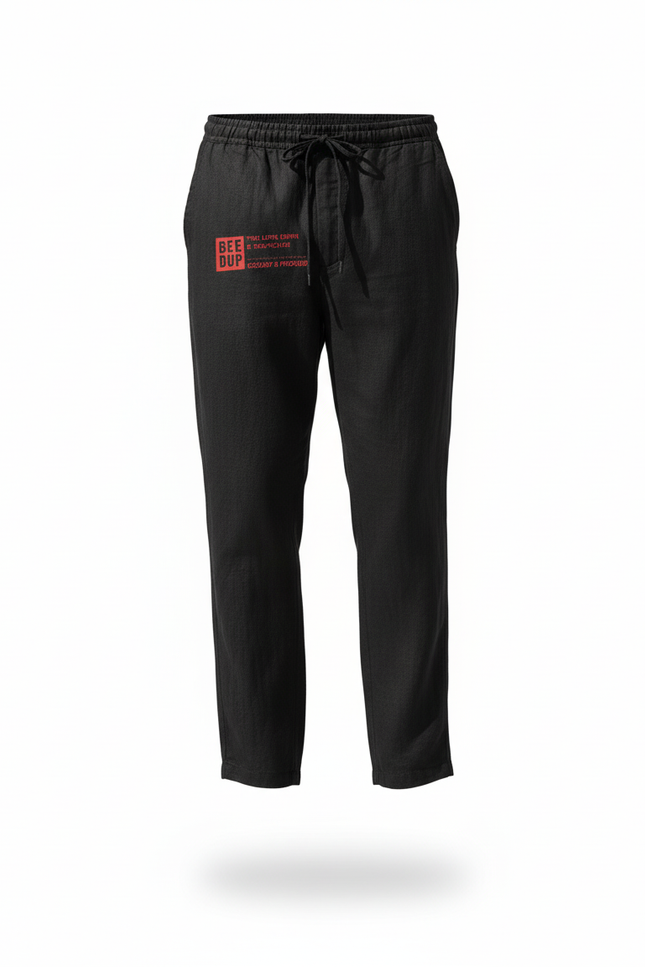 Pantalon Lin Ete - Noir - vue 3