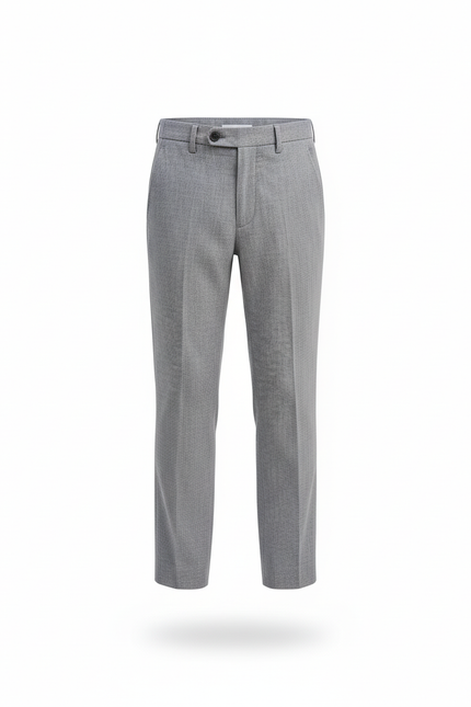 Pantalon En Lin Gris Droit Élégant Enfant - vue 3