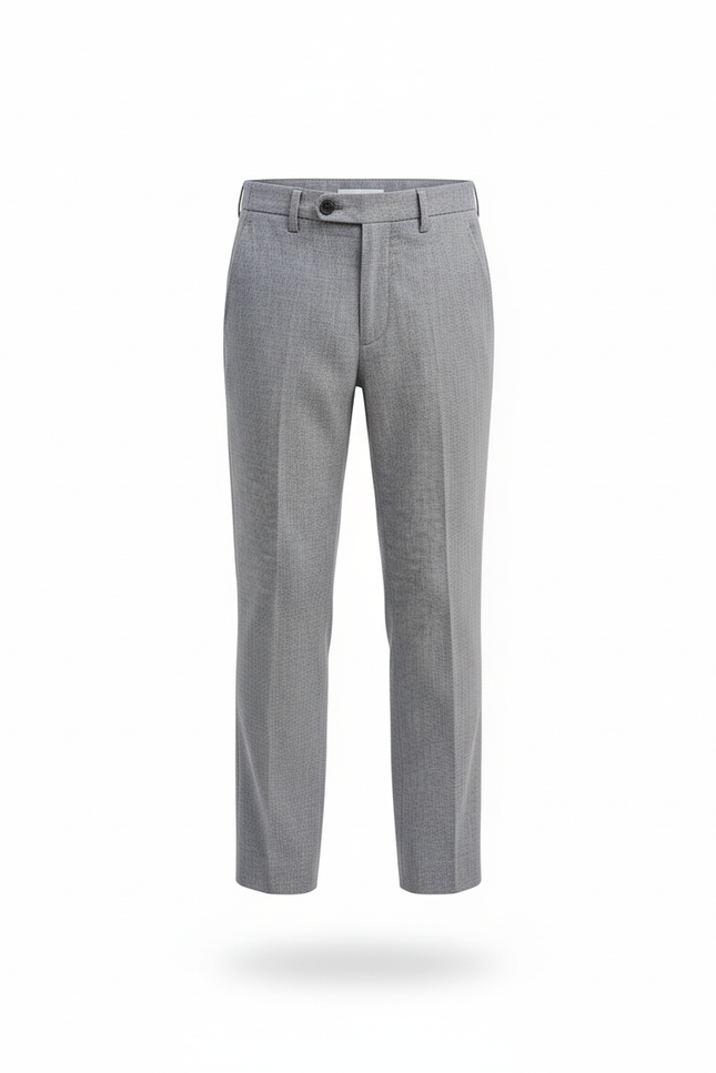 Pantalon En Lin Gris Droit Élégant Enfant - vue 3