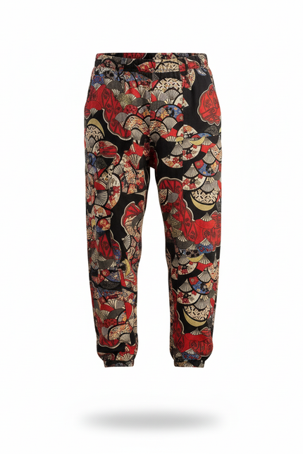 Pantalon En Lin Harem Imprimé Ethnique Ample Bohème Homme - Multicolore - vue 3